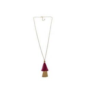 Lily Sky Gold Tone Sky Tassel Long Necklace + Earring Jewelry Set Stylish New‎